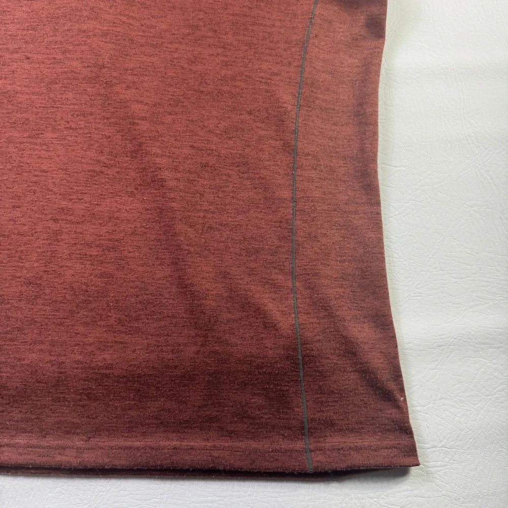 Kuhl Ryzer 1/4 Zip Pullover Mens L Burgundy Heather Thumbholes Hiking 3112 Gorp